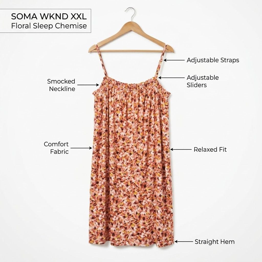 Soma Soft Jersey Flowy Floral Short Dress 3