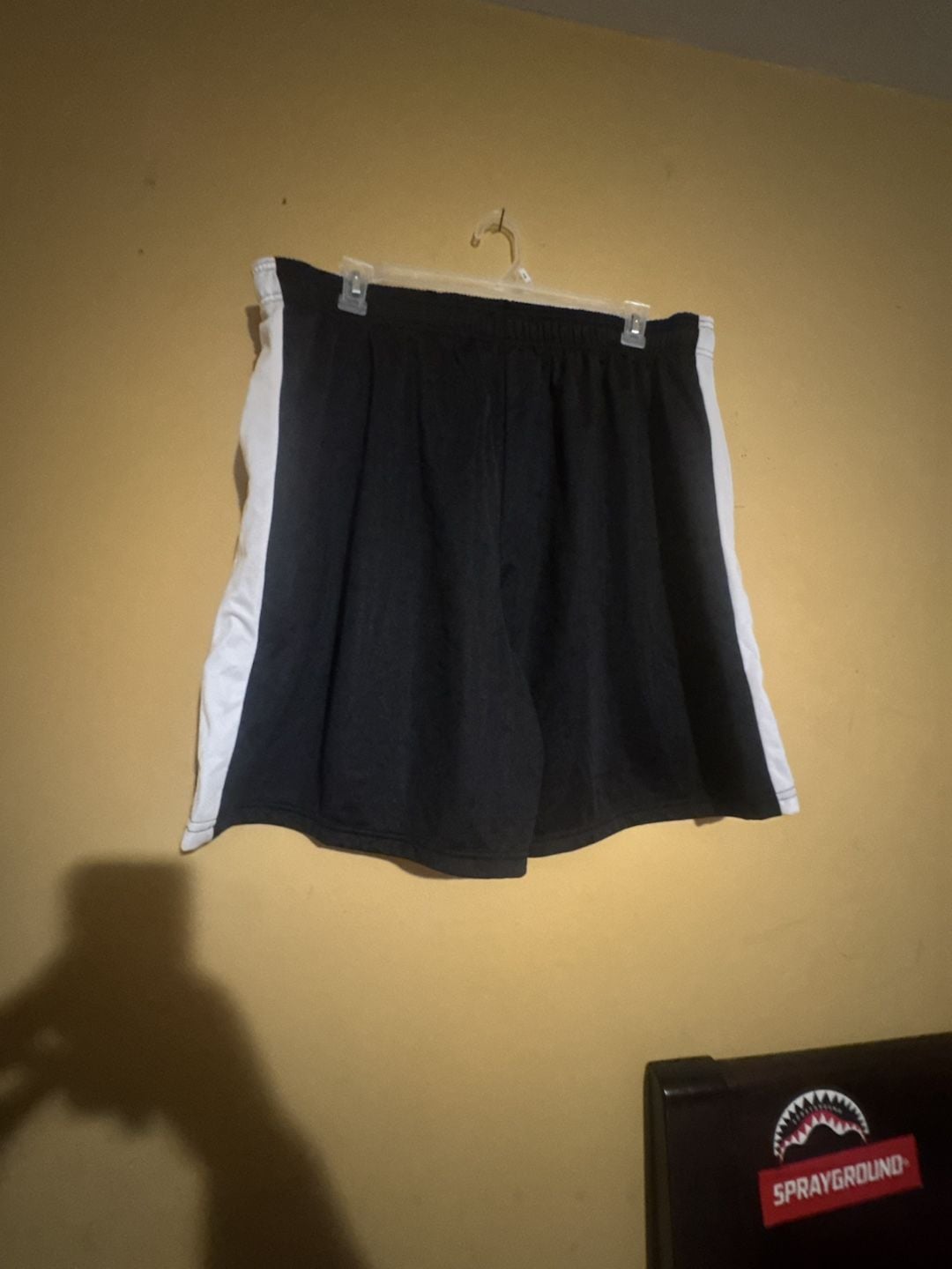 Pro Player Men's Black Athletic Basketball Shorts with White Side Stripes Size 3X 2