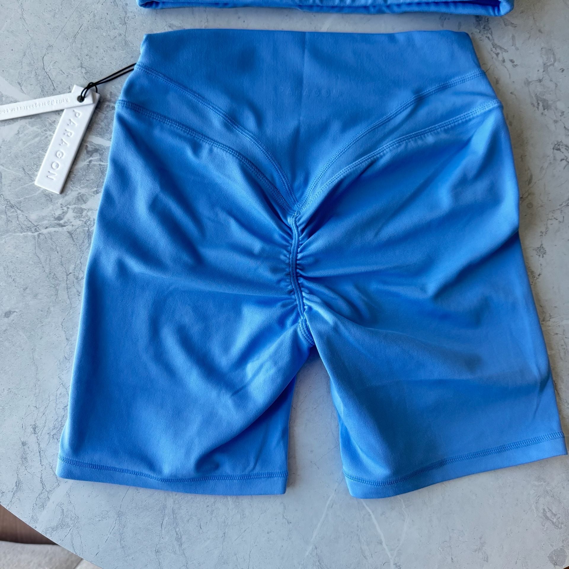Paragon Reluna High Voltage Bandeau Bralette and Icon Short Set - Baby Blue 4