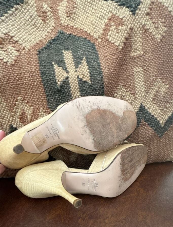 Valentino Garavani D'Orsay Open-Toe Pumps with Bow 9