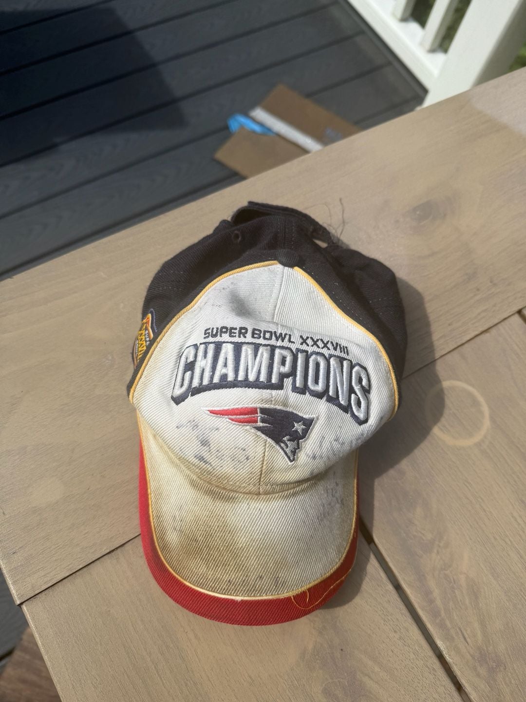 Vintage Reebok New England Patriots Super Bowl XXXVIII Champions Locker Room NFL Hat 2