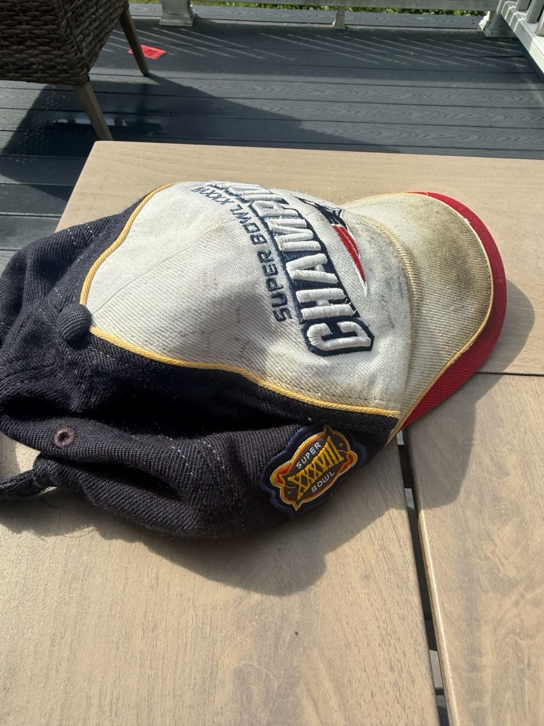 Vintage Reebok New England Patriots Super Bowl XXXVIII Champions Locker Room NFL Hat 3