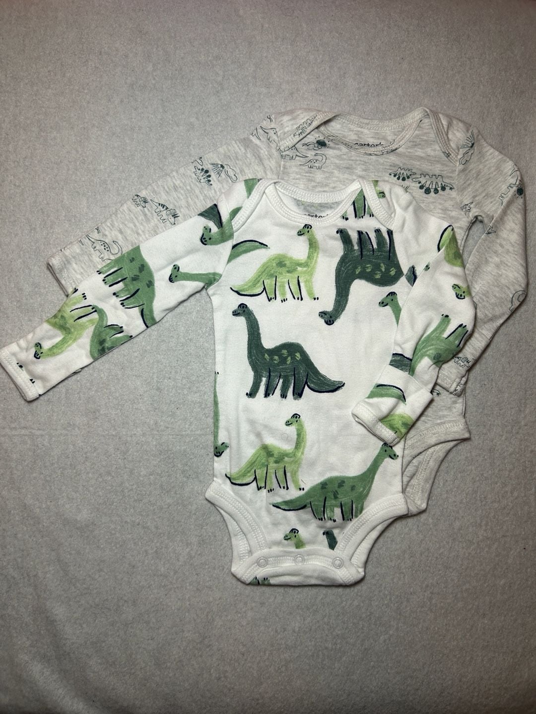 Carter's Just One You Baby Boys' 3pk Bodysuit - Dinosaur Print, Size 3M 2