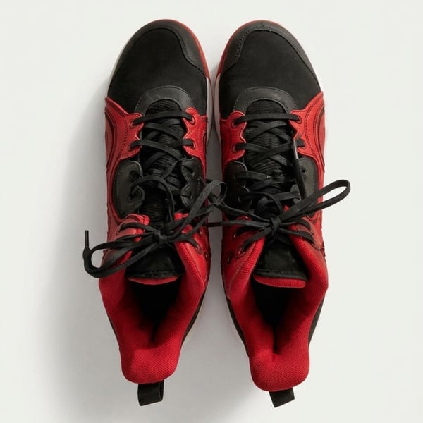 Nike Fly By Mid 2 Basketball Shoes Black Gym Red