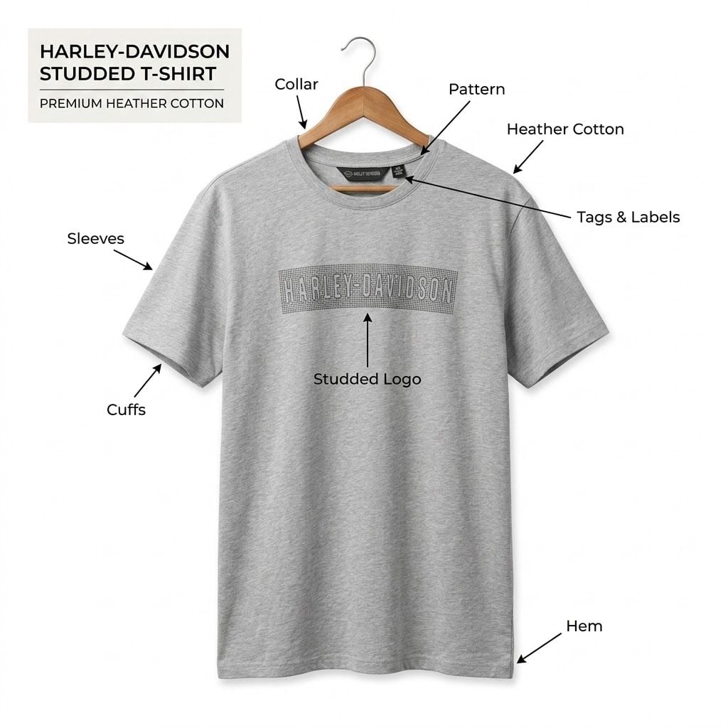Harley-Davidson Men's Slim Fit Short Sleeve Tee - Gray 99027-20VM - Wisconsin Harley-Davidson 4