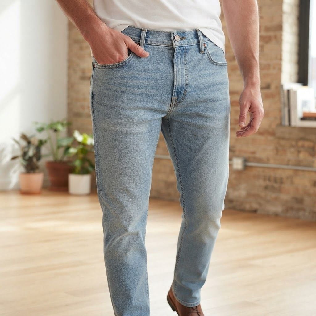 Levi's 541 Men's Straight Fit Jeans, Medium Wash, 44W / 30L 2