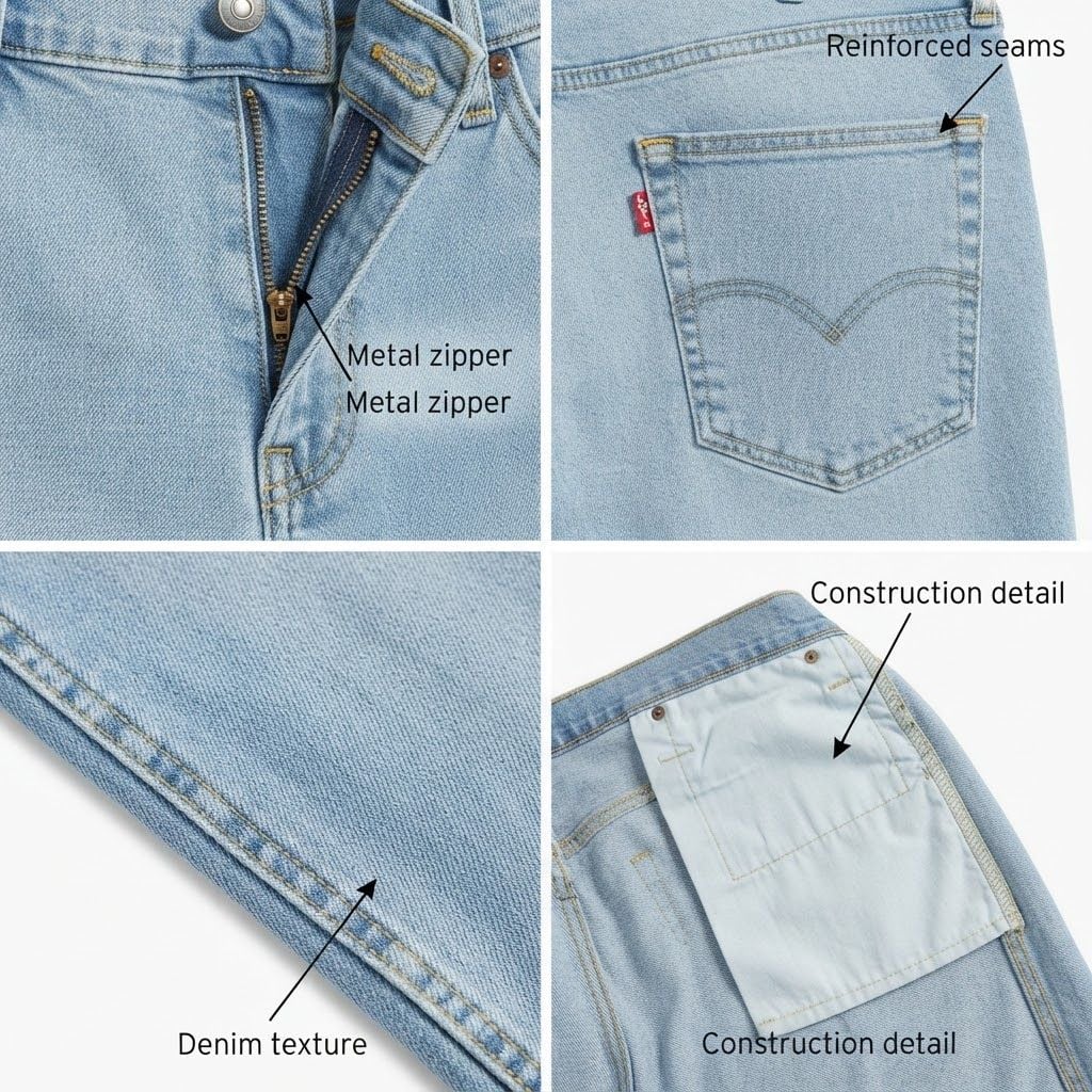 Levi's 541 Men's Straight Fit Jeans, Medium Wash, 44W / 30L 4