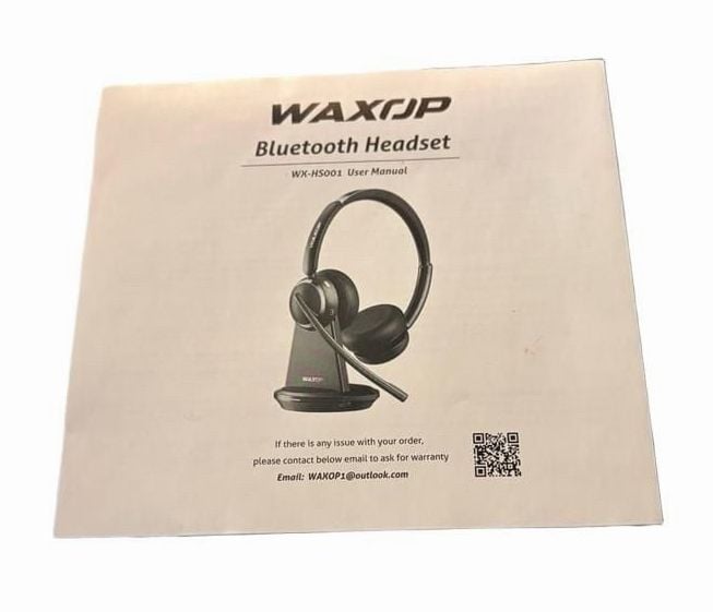Bluetooth Headset with Charging Base and Noise Cancelling MicrophoneWAXUP #9035 3