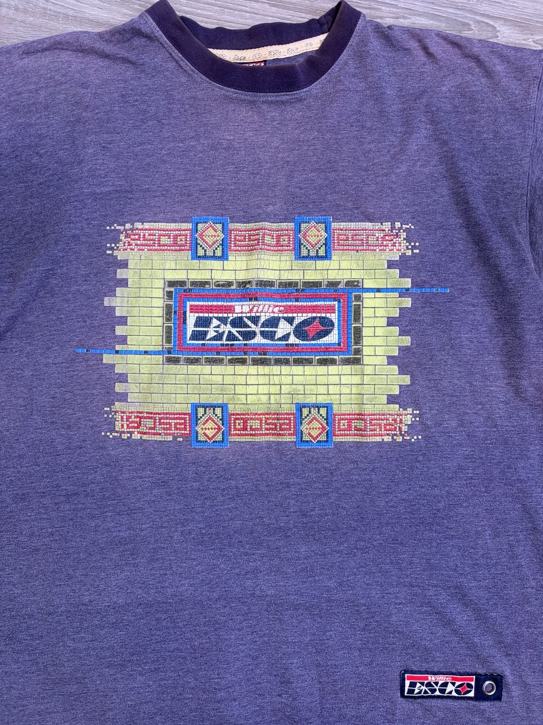 Vintage Willie Esco Graphic T-Shirt Y2K Hip Hop Streetwear Heather Purple 4