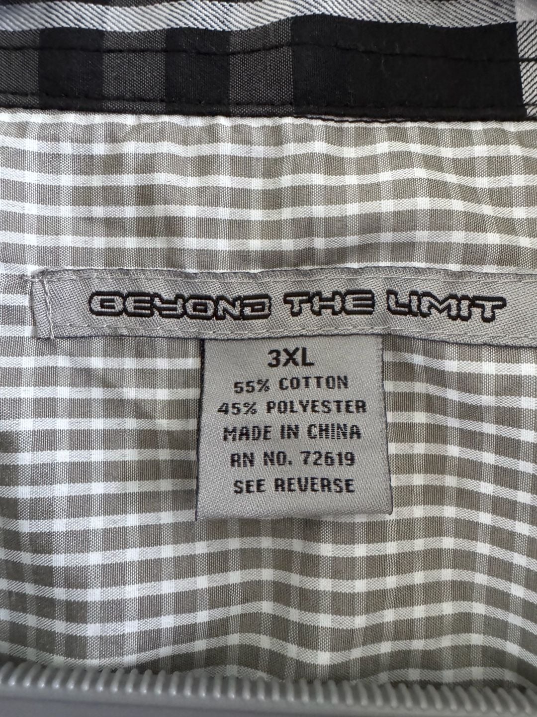 Beyond The Limit Men's Black Short Sleeve Button Down Shirt Size 3XL 4
