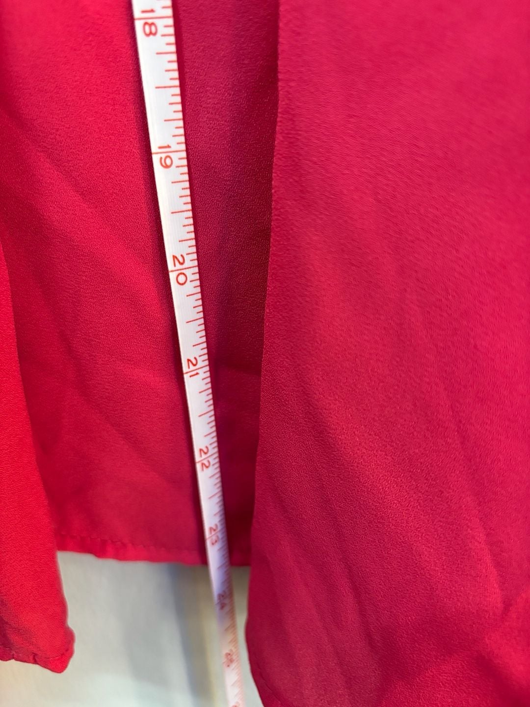 Adora Hot Pink Ruffle Blouse Top S 8