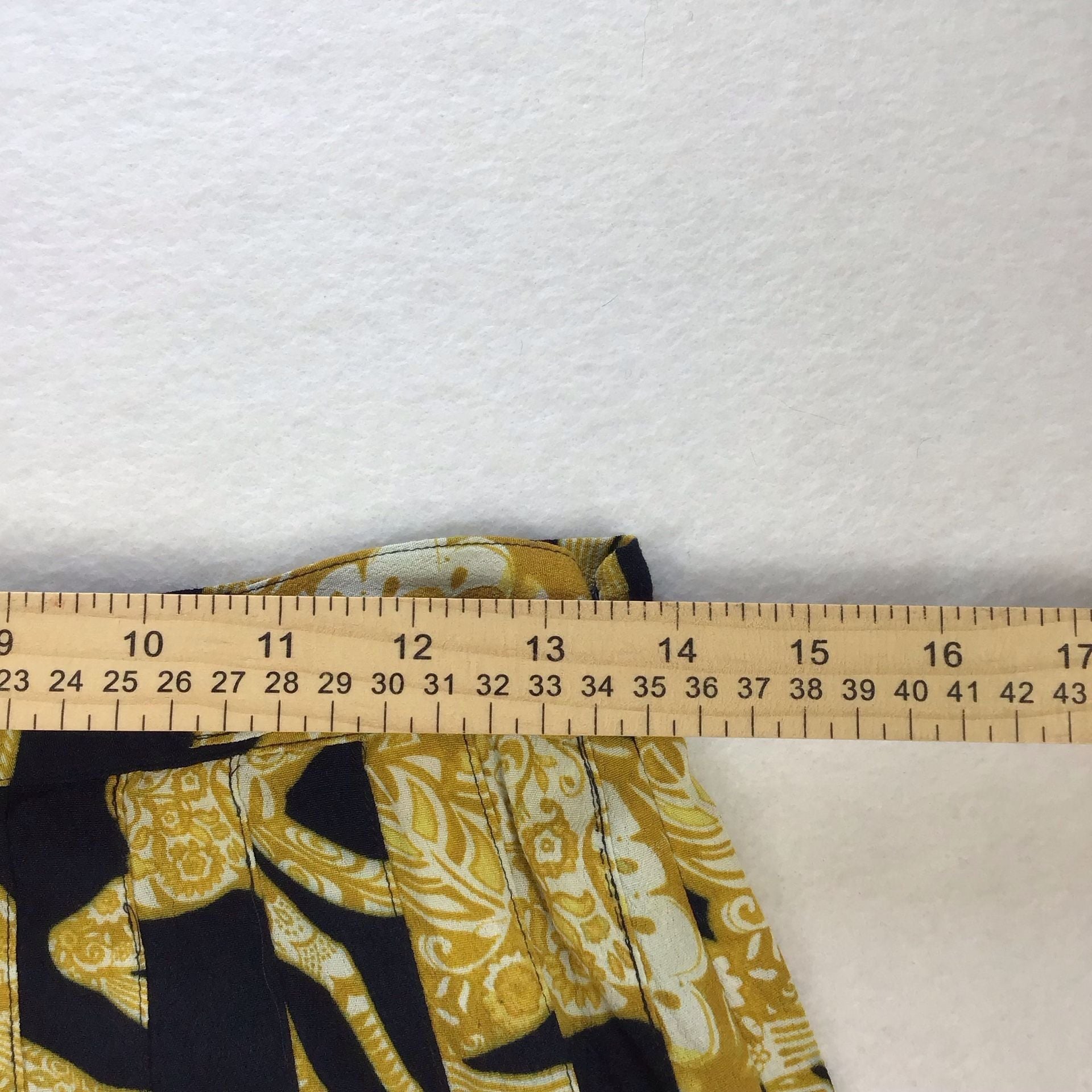 Maeve by Anthropologie Jade Golden Horses Blue Pleated Midi Skirt Sz 4 7