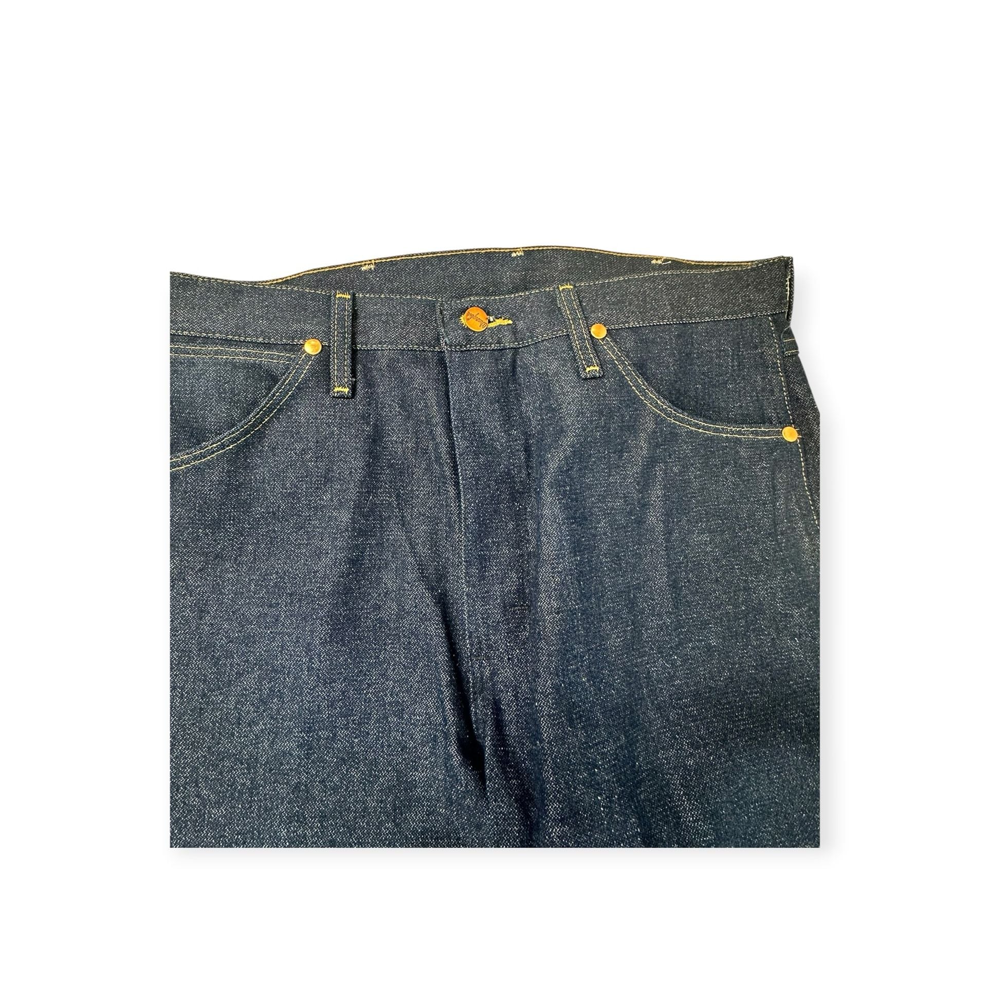 Wrangler Cowboy Cut 13MWZ Rigid Indigo Raw Denim Jeans 33x34 9