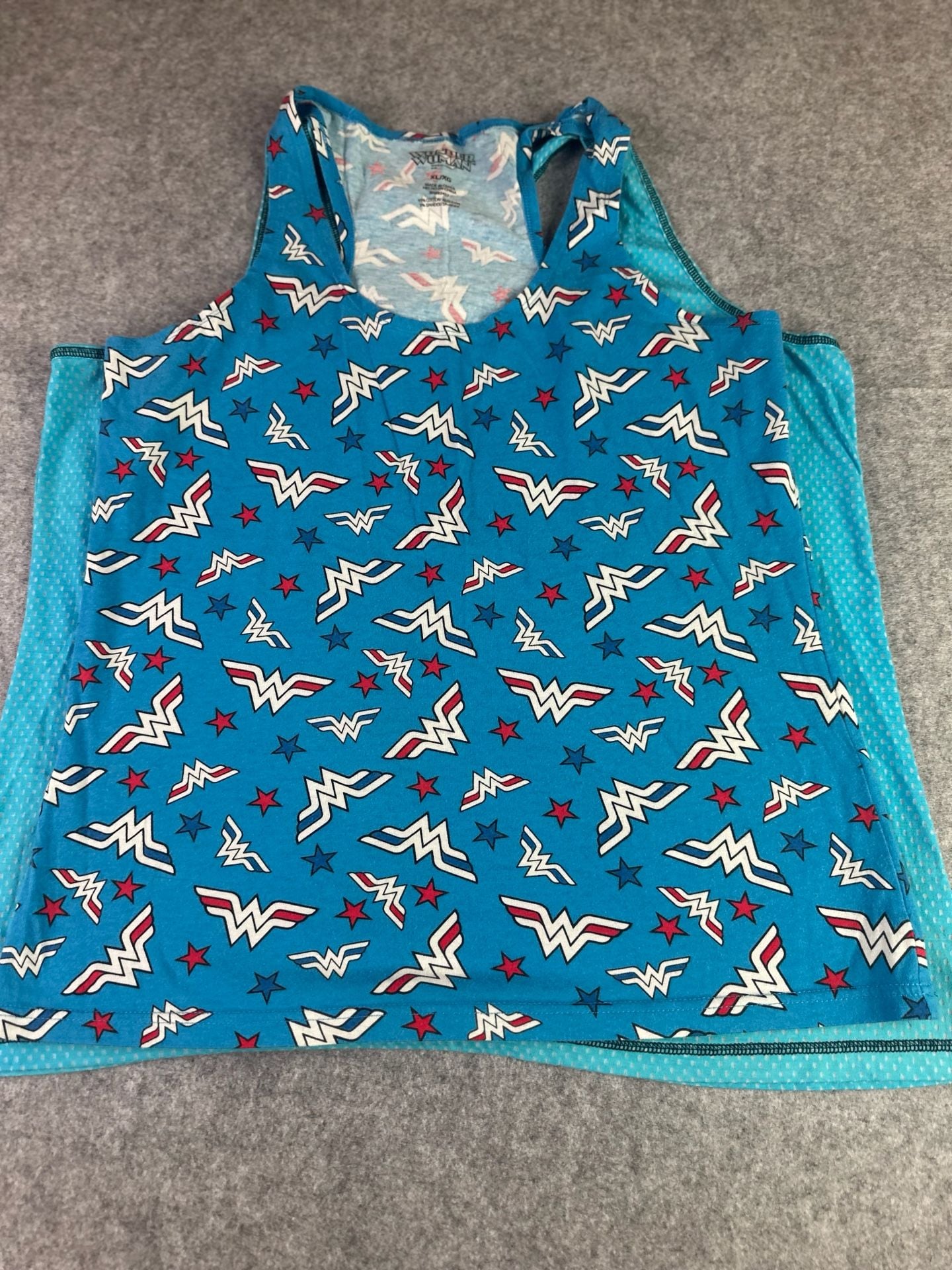 Wonder Woman DC Comics 3-Piece Tank Top and Shorts Pajama Set 4