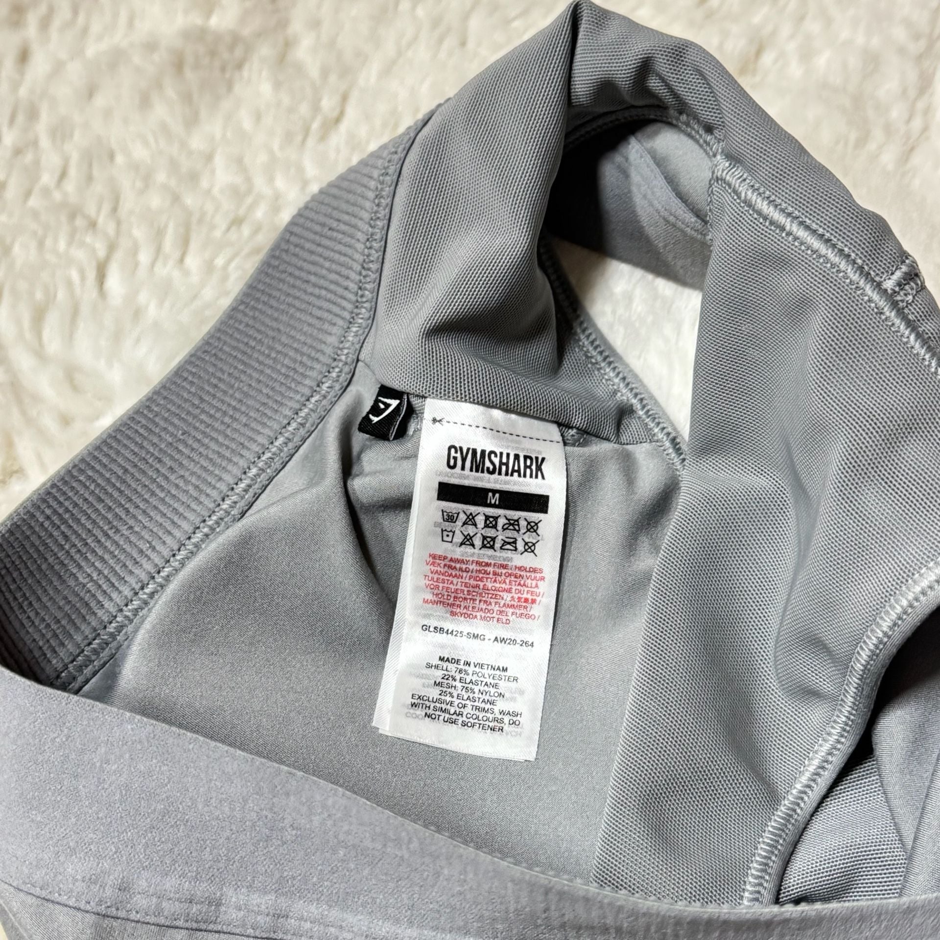 Gymshark Gray Medium Support Sports Bra Size Medium 6