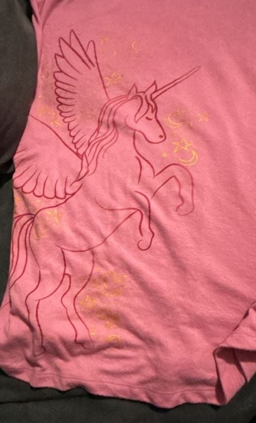 Wonder Nation Pink Pegasus Unicorn Nightgown Size XL (14-16) 2