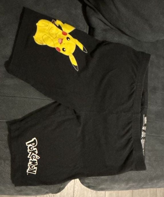 Pokémon Pikachu Black Biker Shorts 1