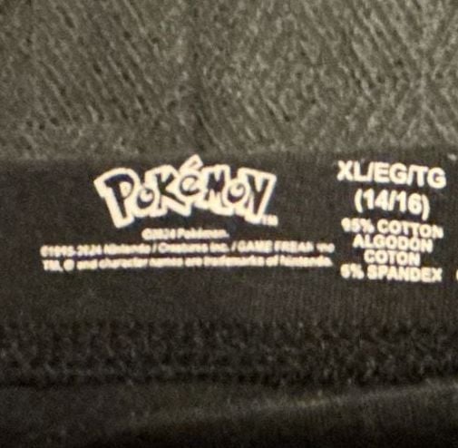 Pokémon Pikachu Black Biker Shorts 3