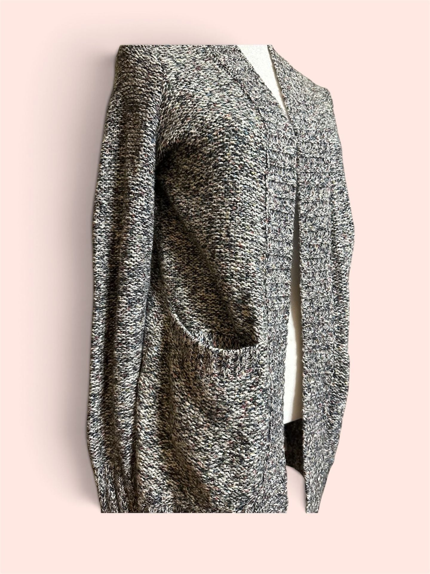 Hollister Pacific Merchants 1922 Marled Open Front Cardigan Sweater Size S 5