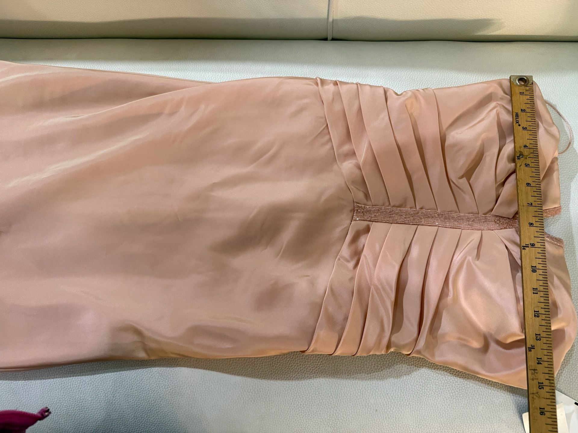 Y2k NWT Carmen Marc Valvo Signature Style 11776 Strapless Beaded Gown Size 4 9