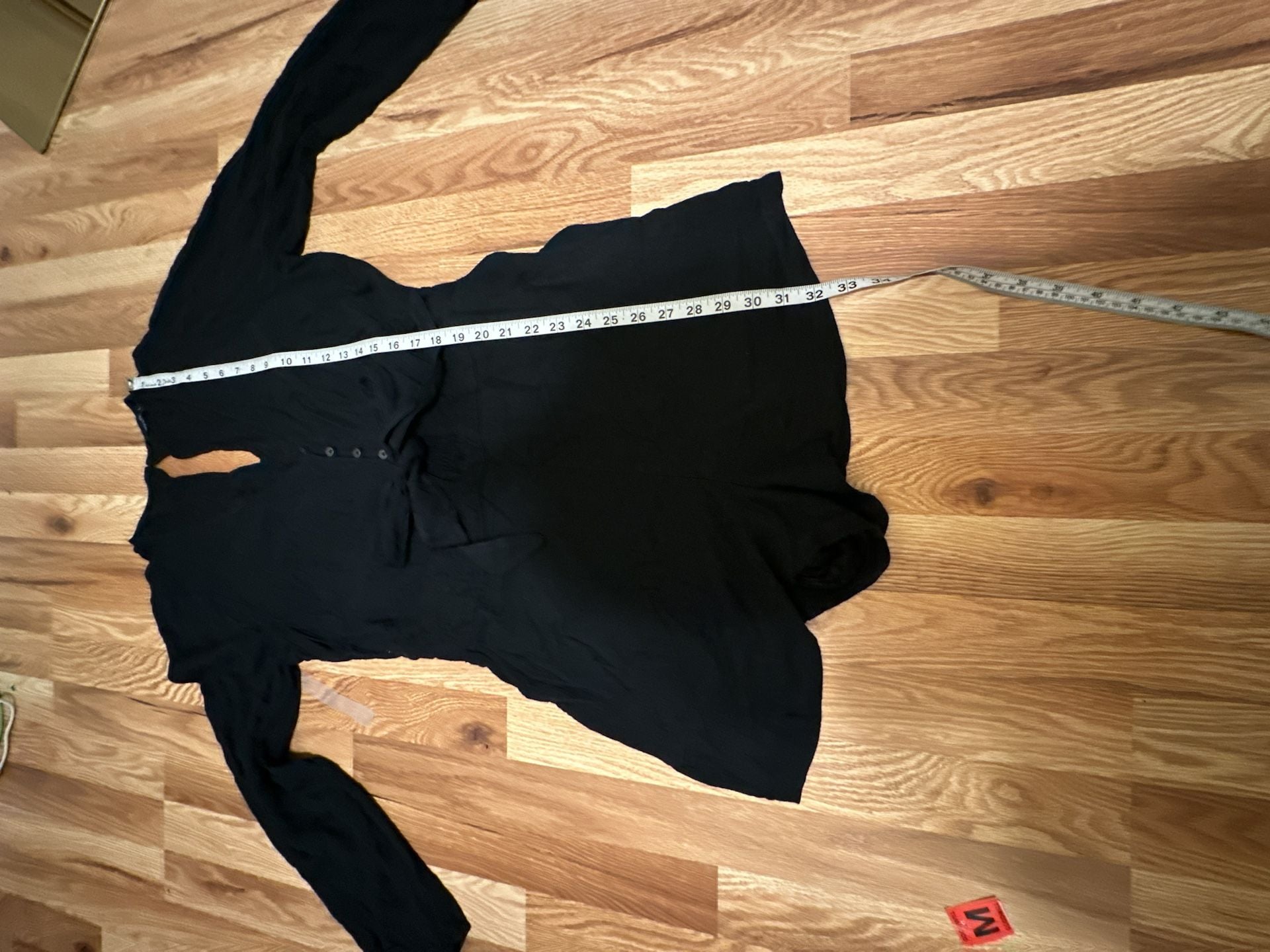 Abercrombie & Fitch Black Long Sleeve Tie Front Romper L 10