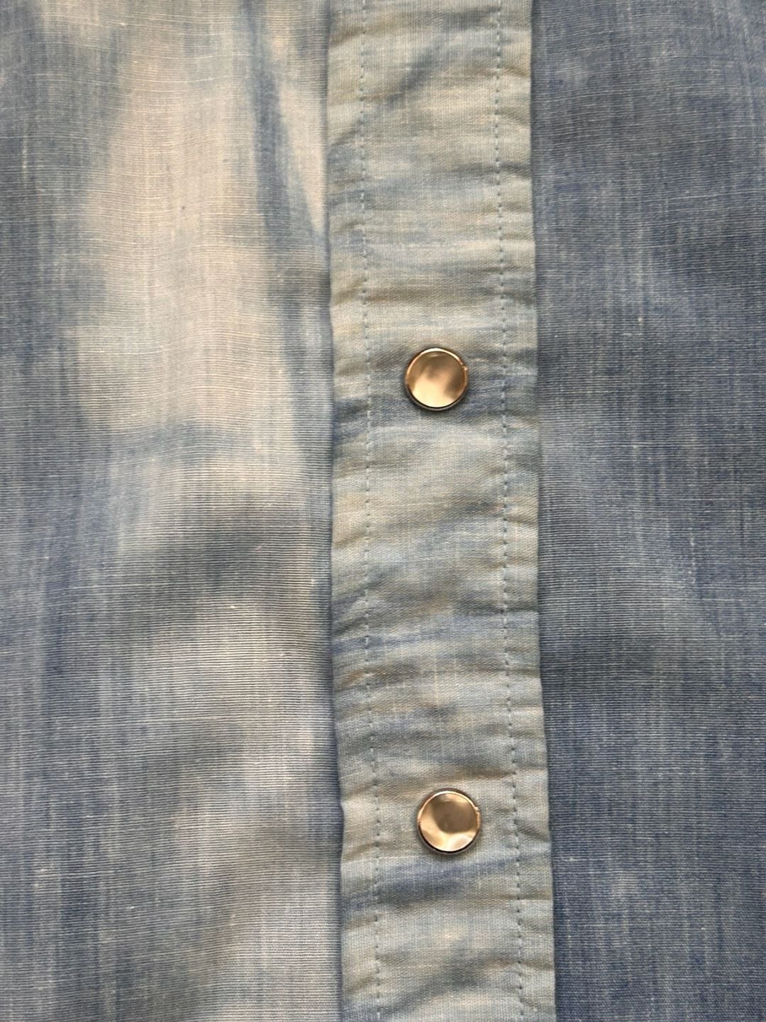 Vintage 70s Wrangler Embroidered Floral Western Denim Shirt prairie boho lace 10