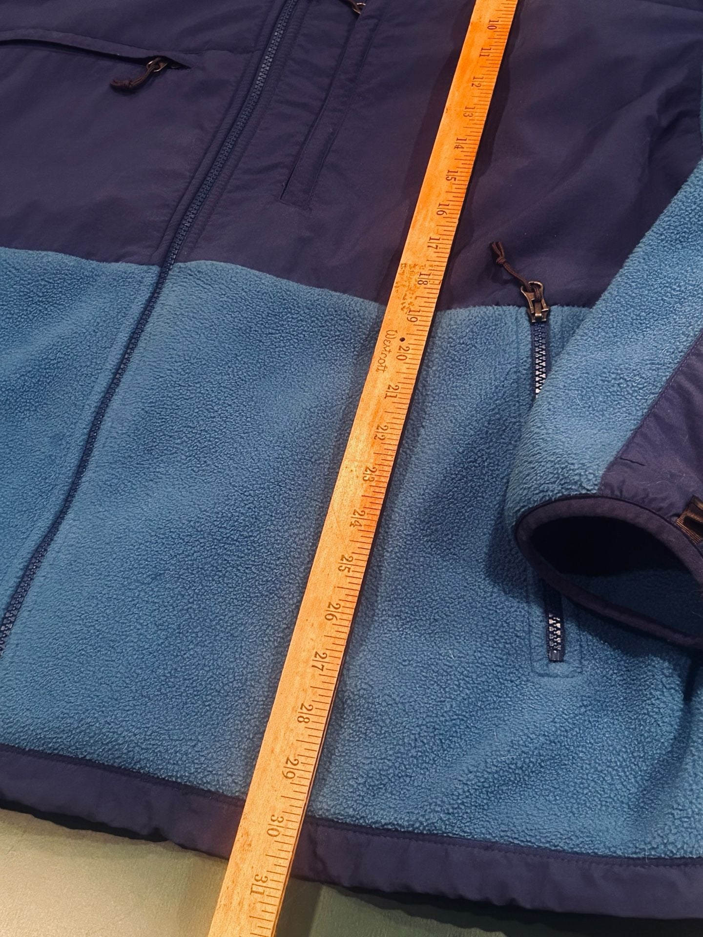The North Face Denali Full Zip Polartec Fleece Jacket Blue Mens 3