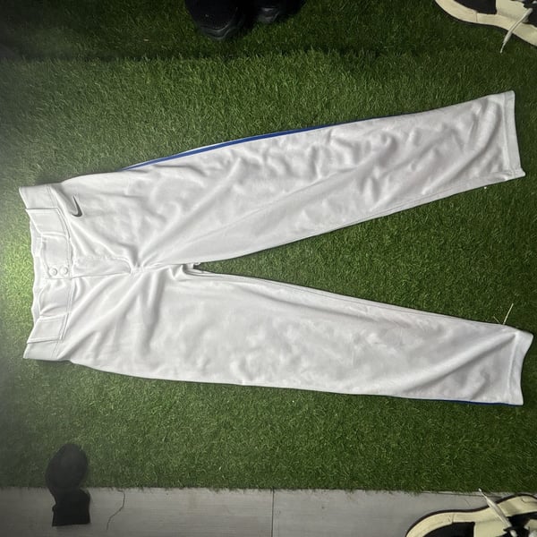 Nike Vapor Select Men's XL White Royal Blue Piped Baseball Pants