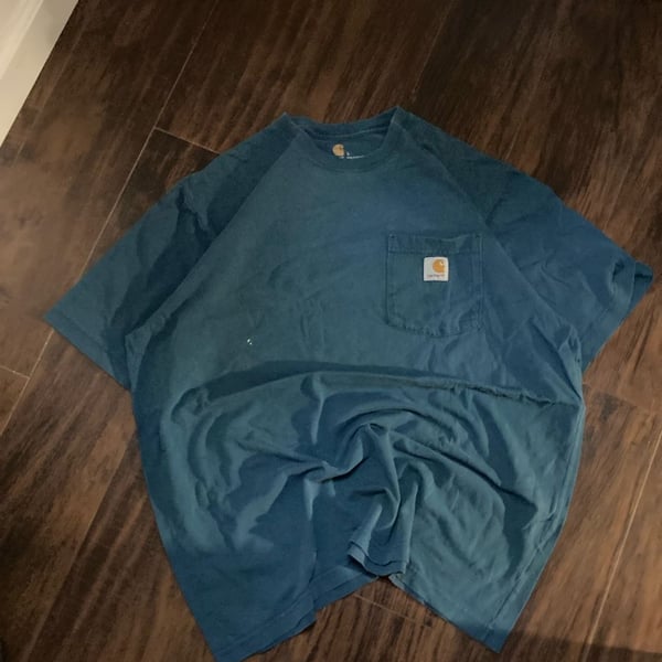 Carhartt Original Fit Short-Sleeve Pocket T-Shirt Blue Size L