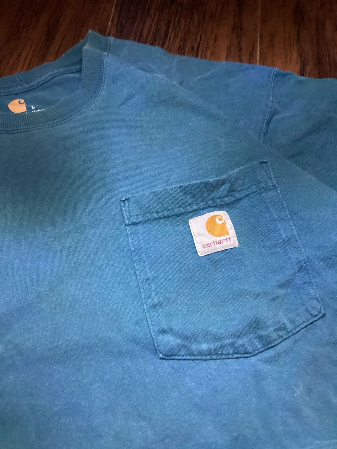 Carhartt Original Fit Short-Sleeve Pocket T-Shirt Blue Size L 2