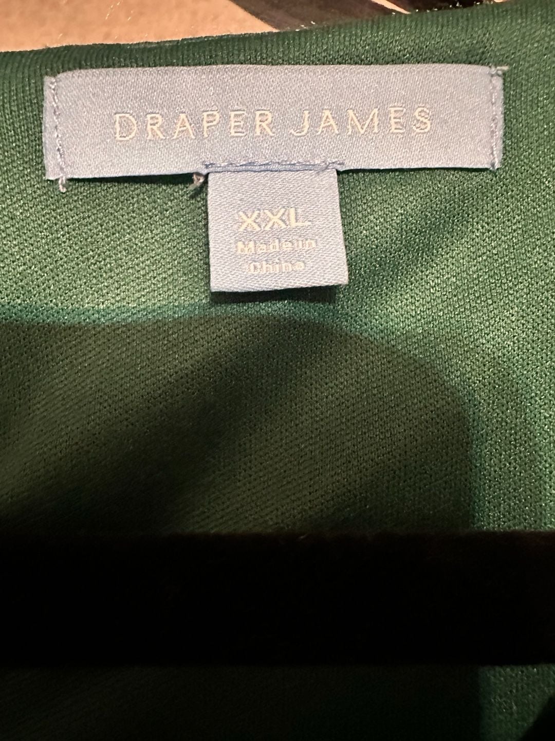 Draper James Green Sleeveless Ponte Dress with Black Velvet Bow Size XXL 6