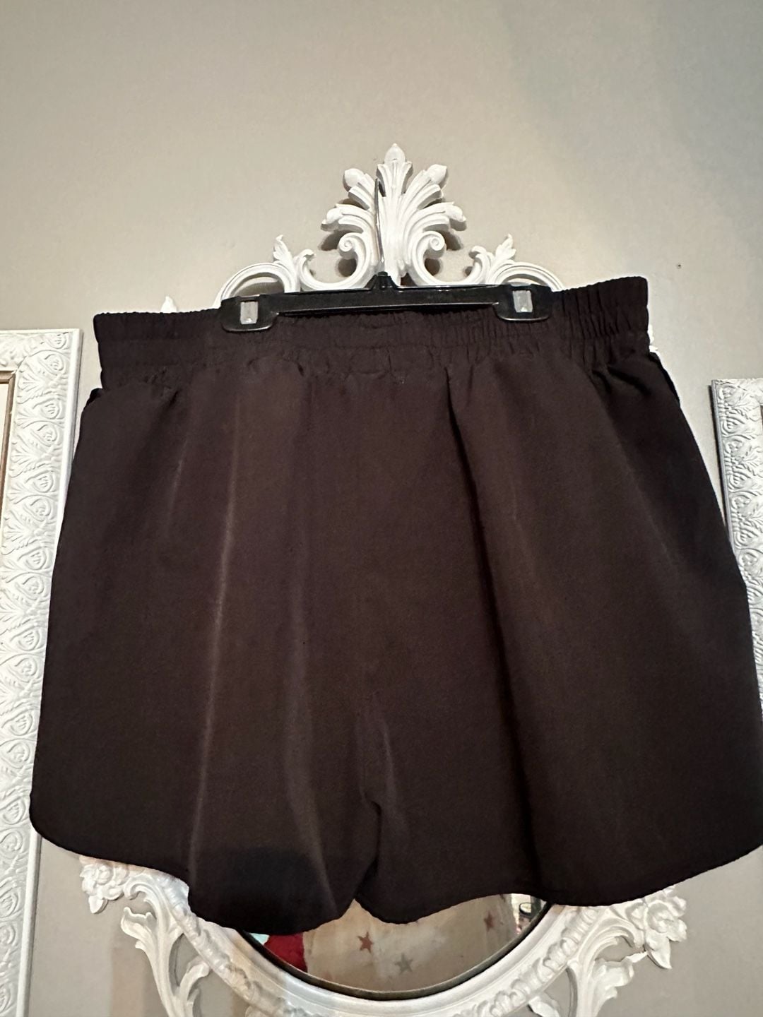 Blooming Jelly Women Black Flowy 2-in-1 Athletic Running Shorts XL 5
