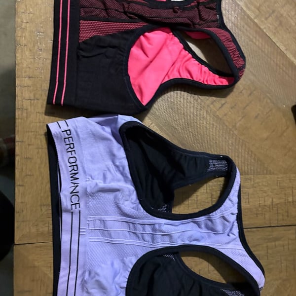 Calvin Klein Performance Women's Seamless Sports Bra Bundle Lot of 2