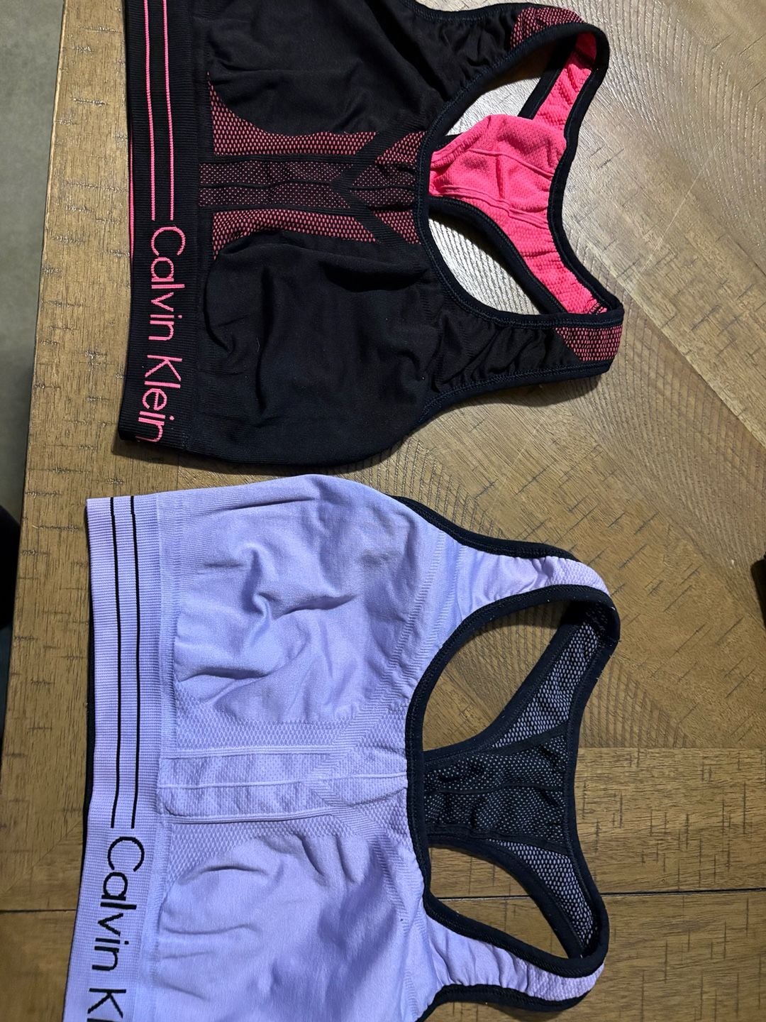 Calvin Klein Performance Women's Seamless Sports Bra Bundle Lot of 2 2