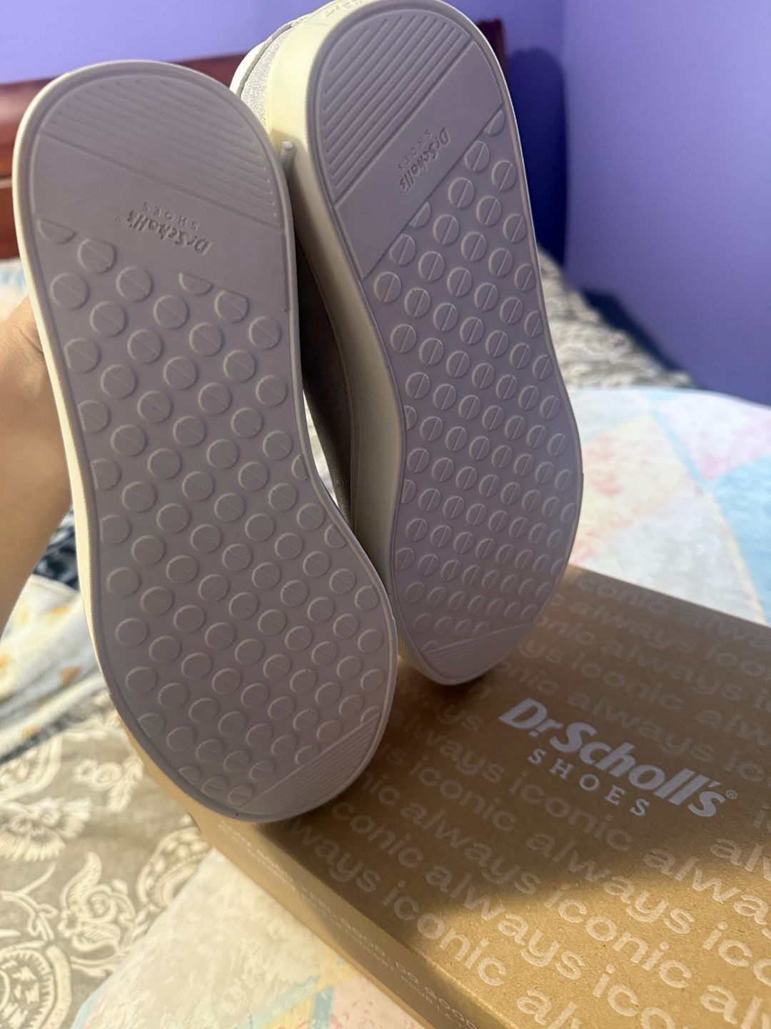 Dr. Scholl's Madison Sneaker Size 8W Silver 4