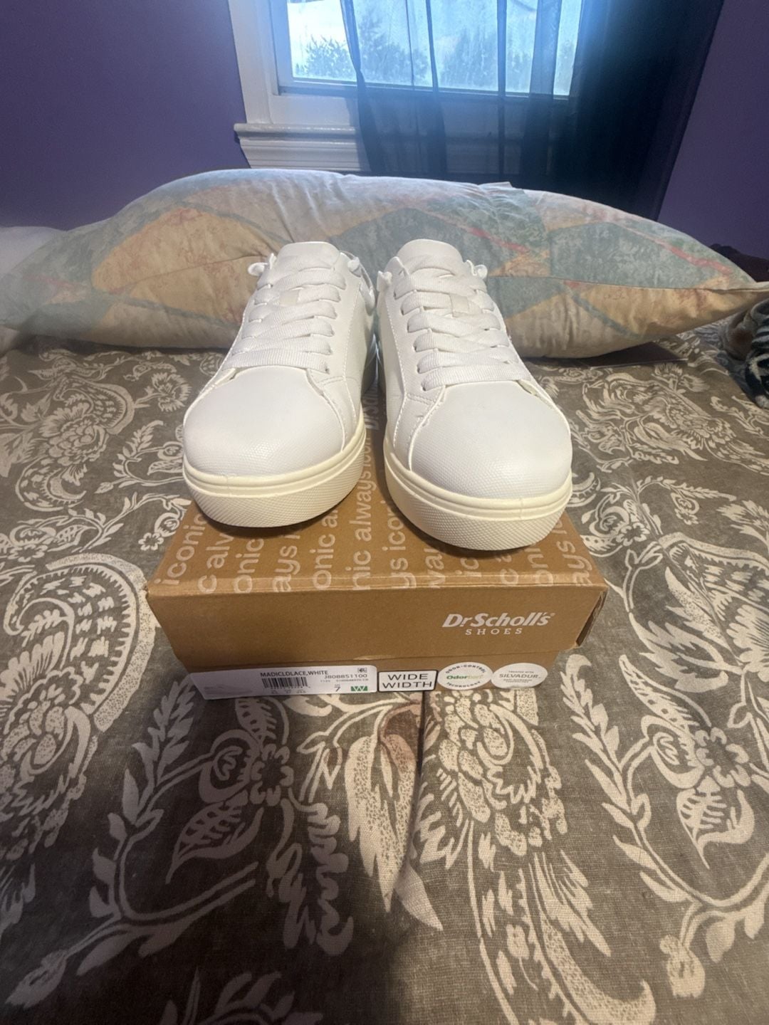 Dr. Scholl's Shoes Madic LACE Sneaker White Wide Width 2