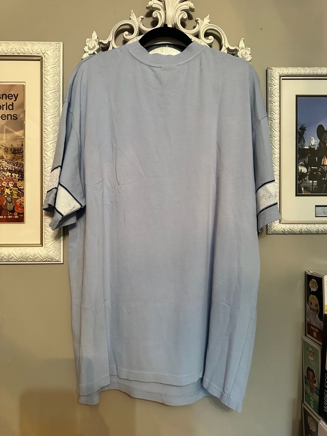 Civil Regime Roses From Concrete Pale Blue Graphic T-Shirt XL 5