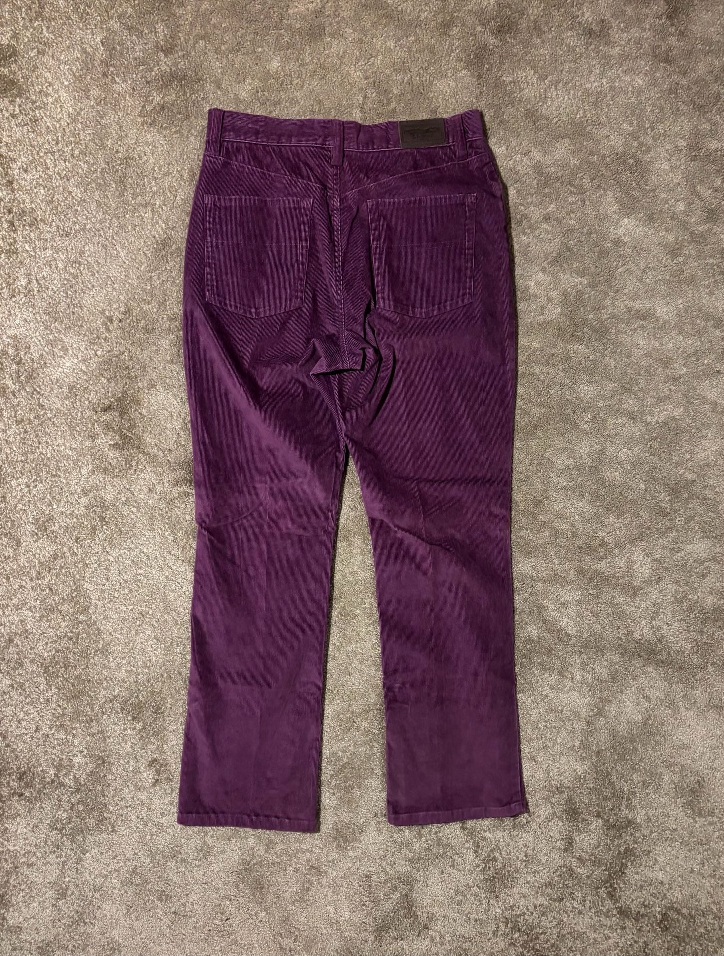 L.L.Bean Corduroy Pants Womens Size 10 Purple Cotton Straight Leg 5