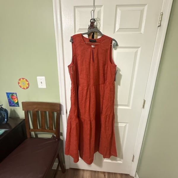 Lane Bryant Sleeveless Tiered Maxi Dress