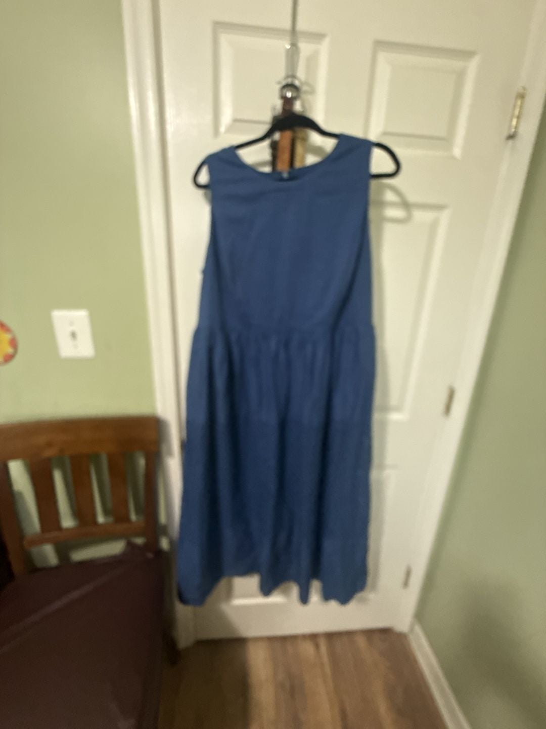 Lane Bryant Blue Sleeveless Midi Dress 1