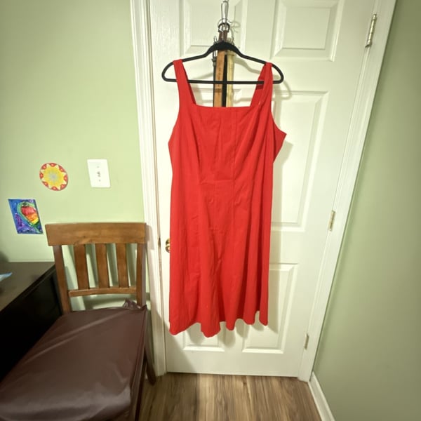 Belle Isle by Torrid Red Square Neck Midi Dress Size 16