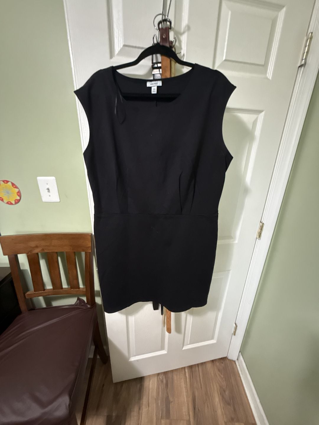 Nine West Black Sleeveless Sheath Dress XXL 2