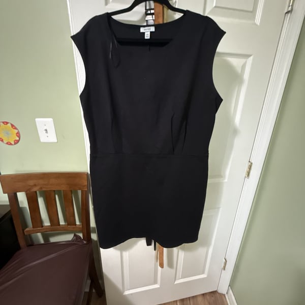 Nine West Black Sleeveless Sheath Dress XXL