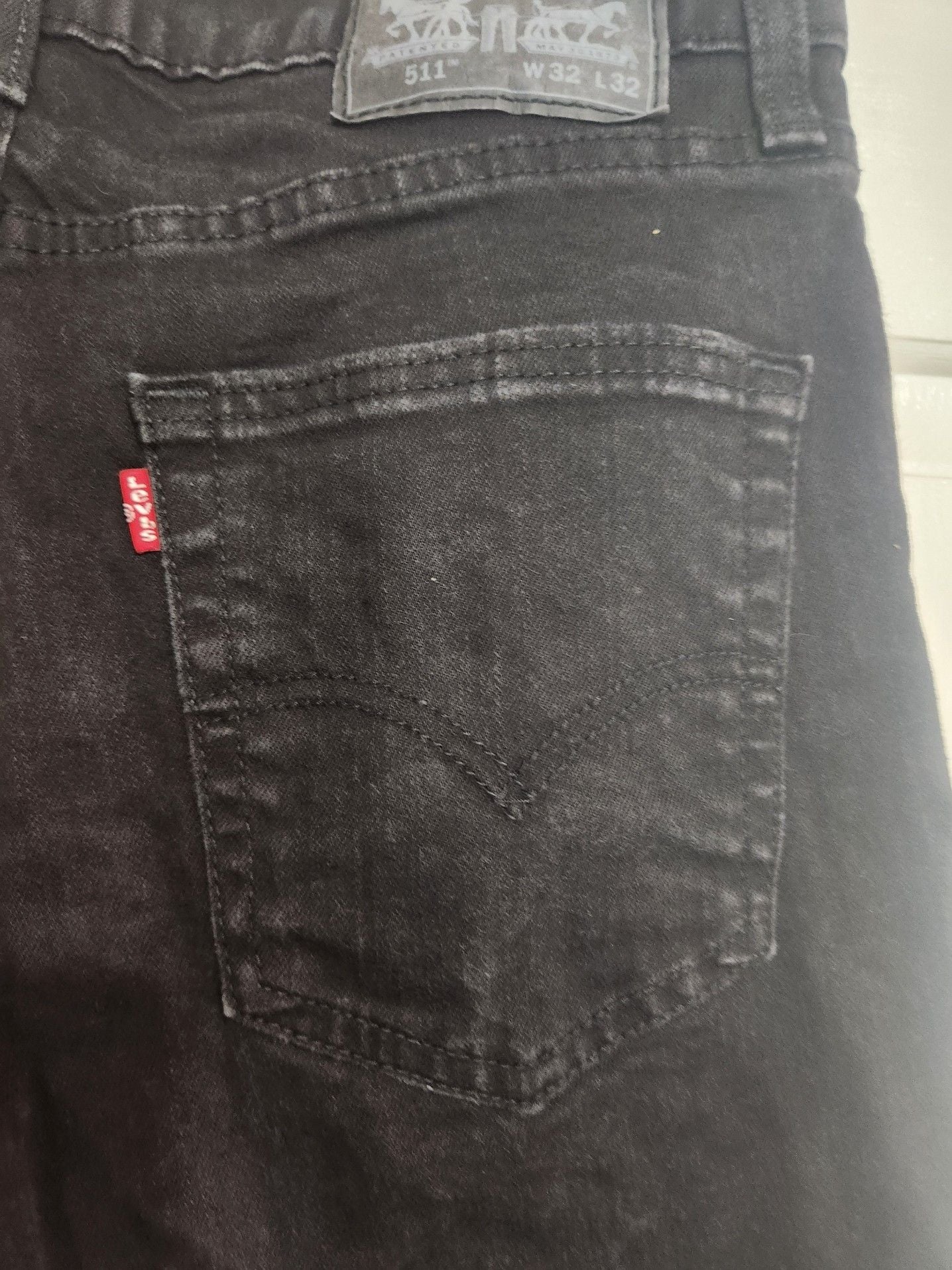 Levi's 511 Slim Fit Black Jeans W32 L32 5