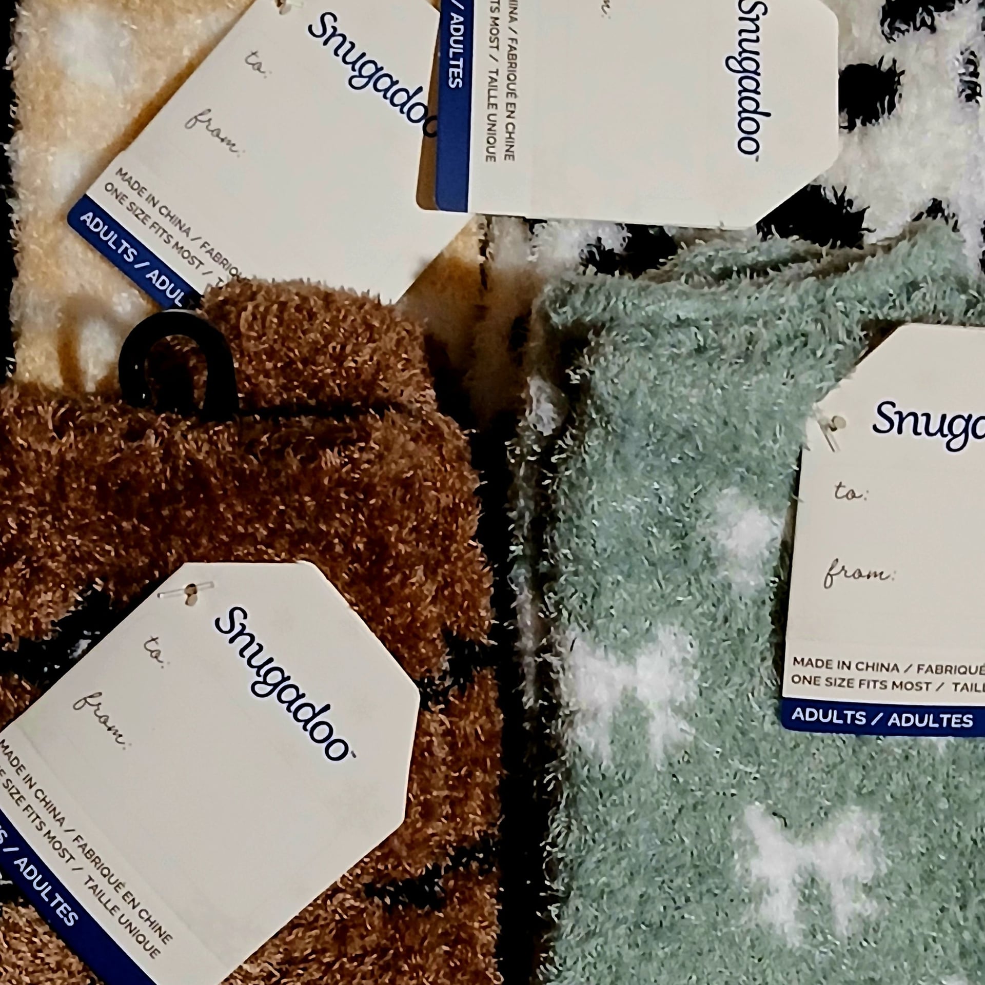 Snugadoo Adult Ultra-Plush Cozy Crew Socks 4-Pair Set 6