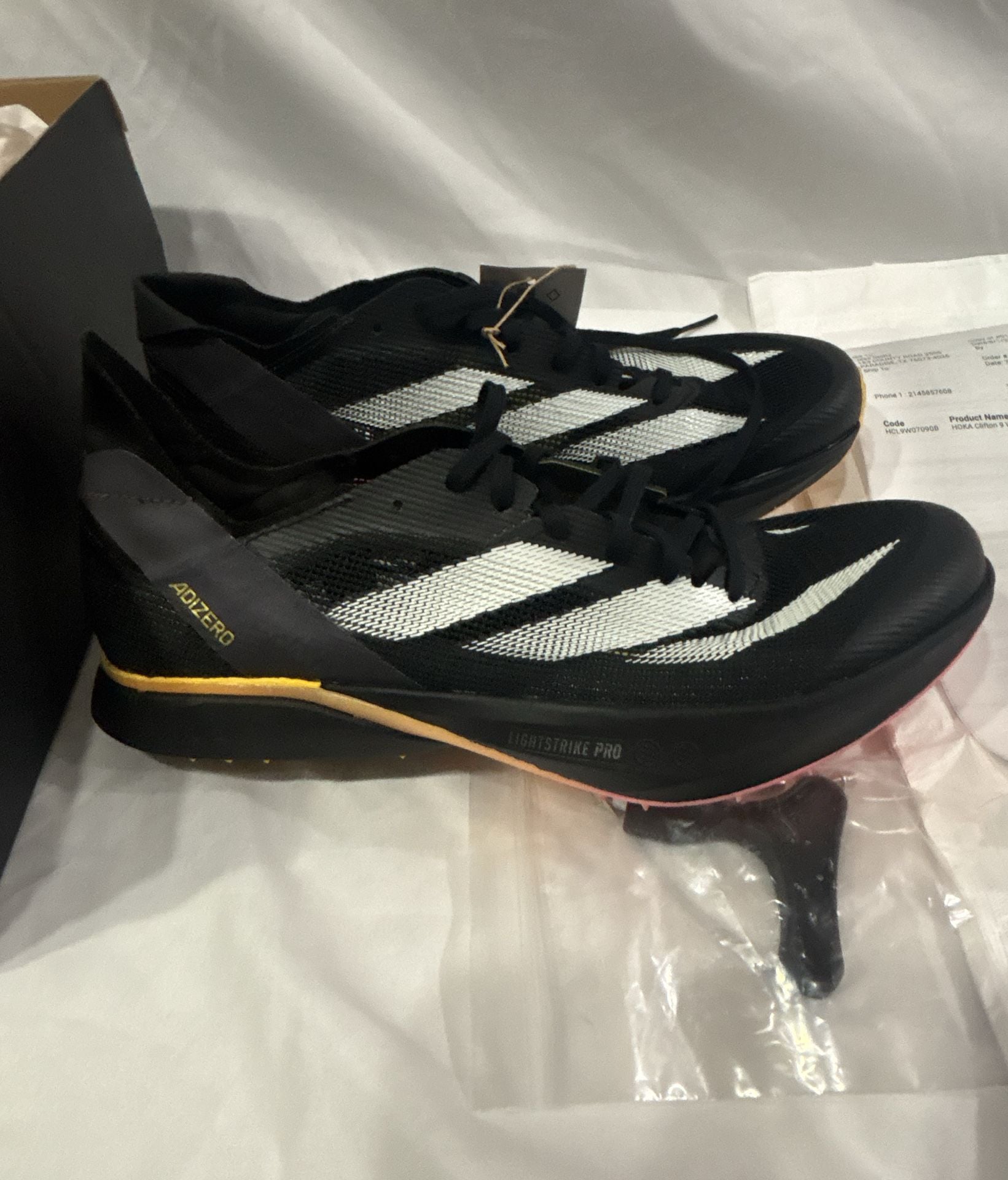 Women’s Adidas Adizero Avanti Track And Field Spikes Black Pink Size 8 1/2 6
