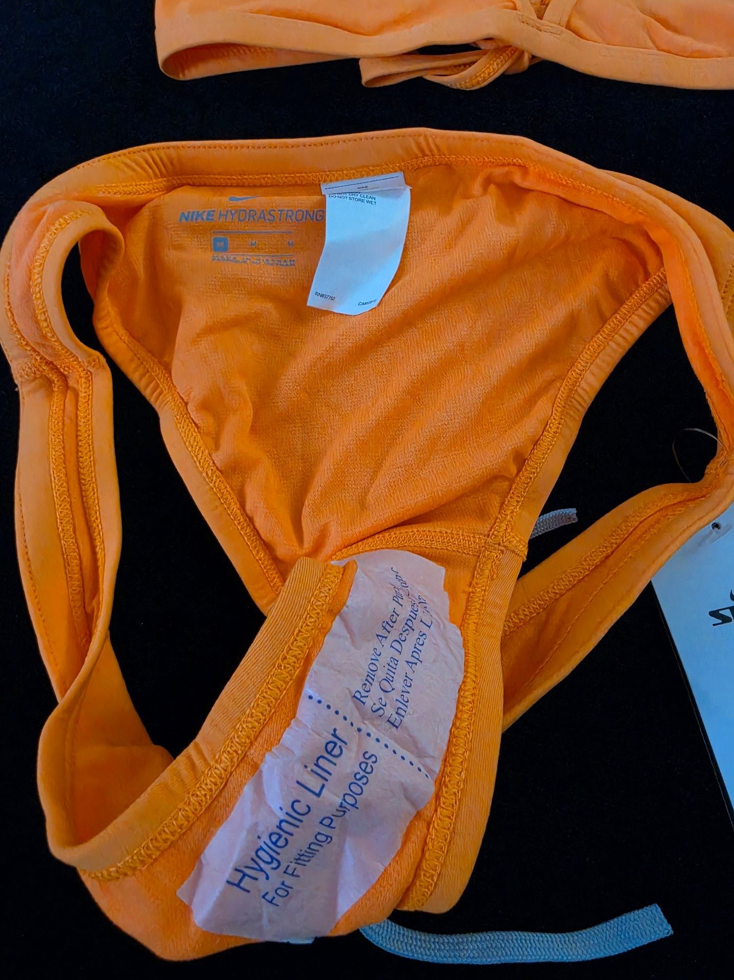 Nike Hydrastrong Orange Triangle Bikini Swimsuit Set Medium 4