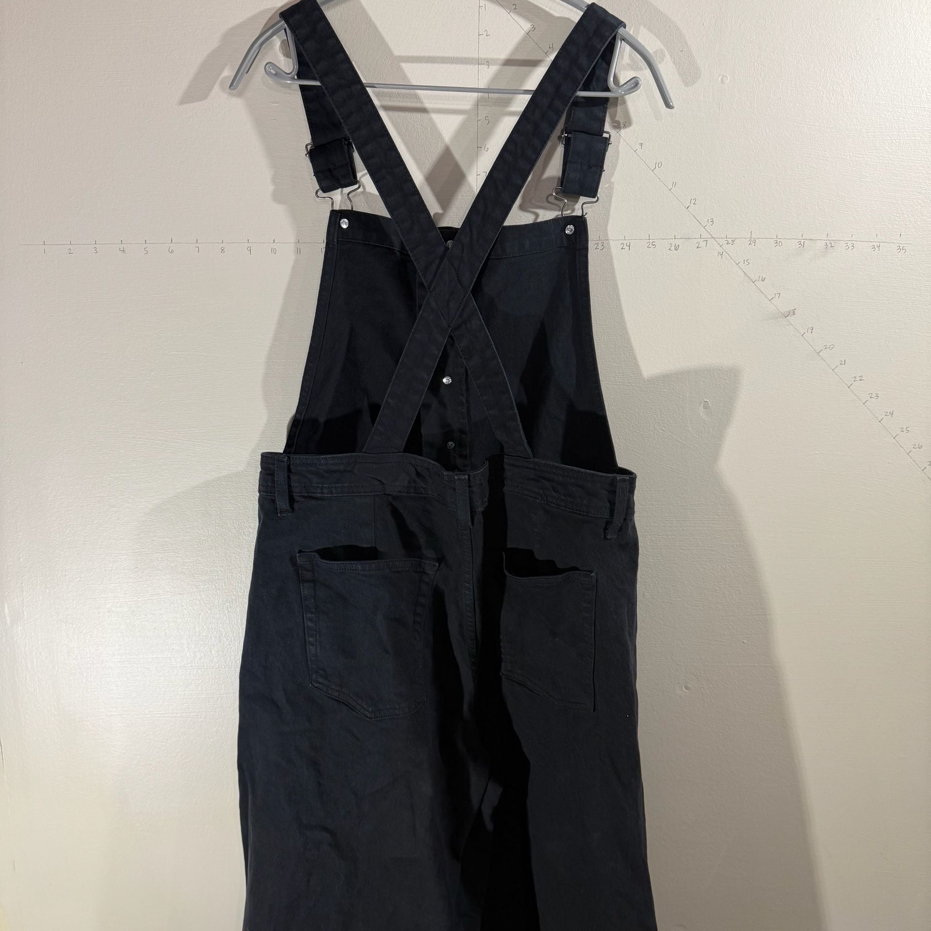 Universal Thread Black Denim Overalls Size 14 5
