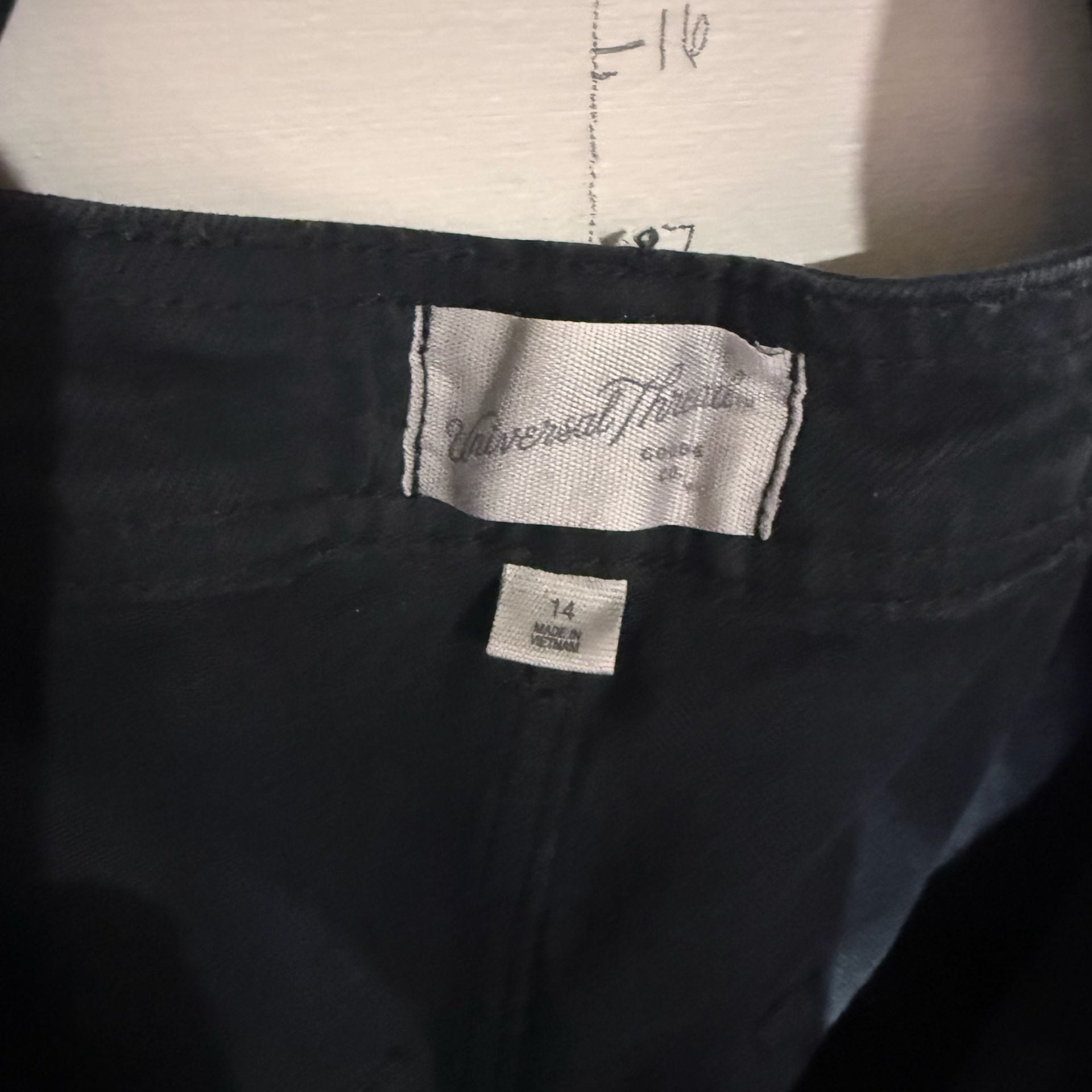 Universal Thread Black Denim Overalls Size 14 6