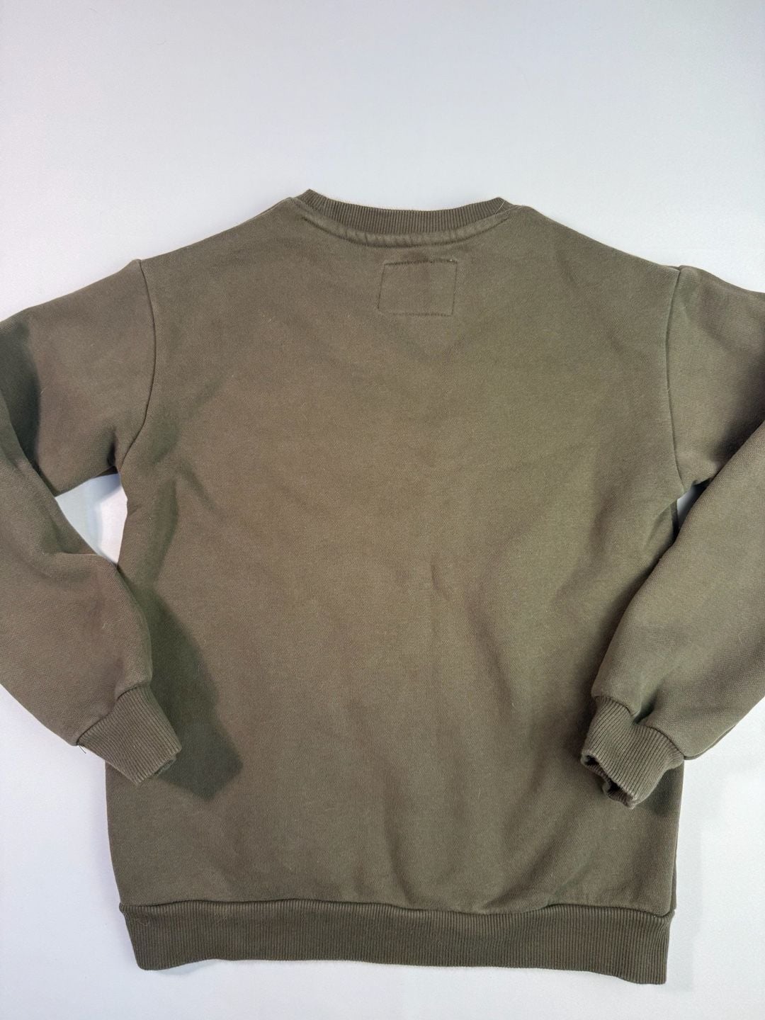 FLOWN N ROLL Custom Fight Gear Olive Green Crewneck Sweatshirt with Embroidered Logo YXL 6